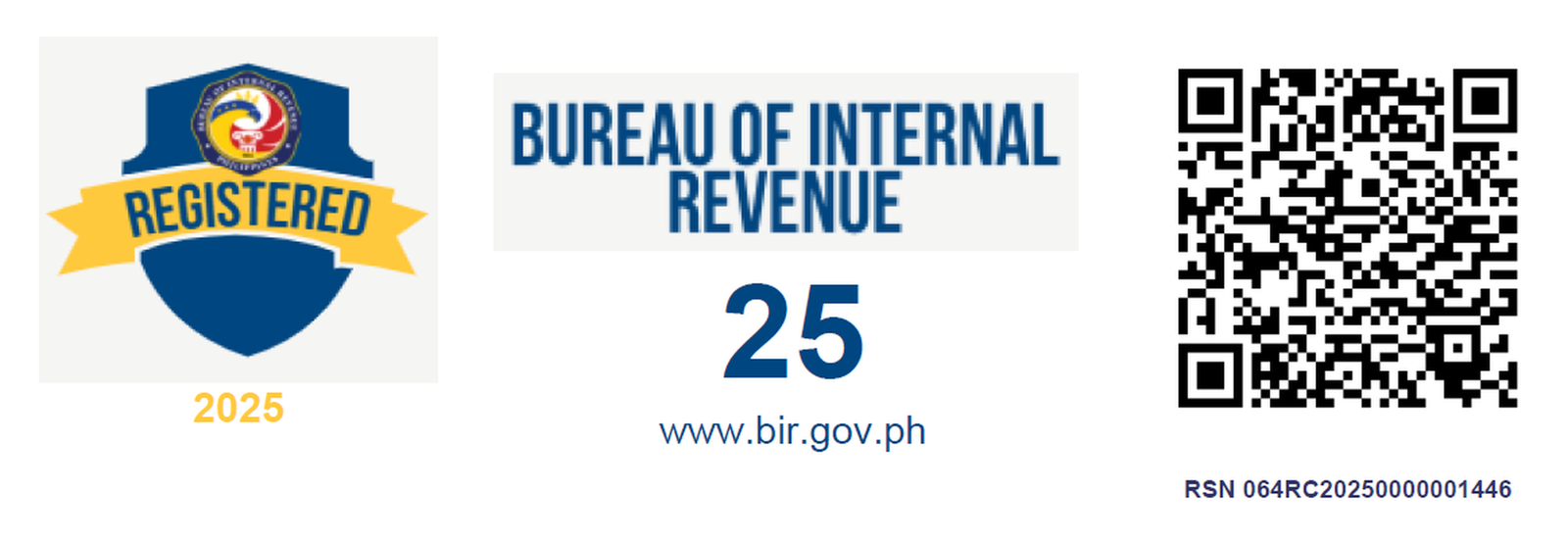 BIR Registration Seal Badge